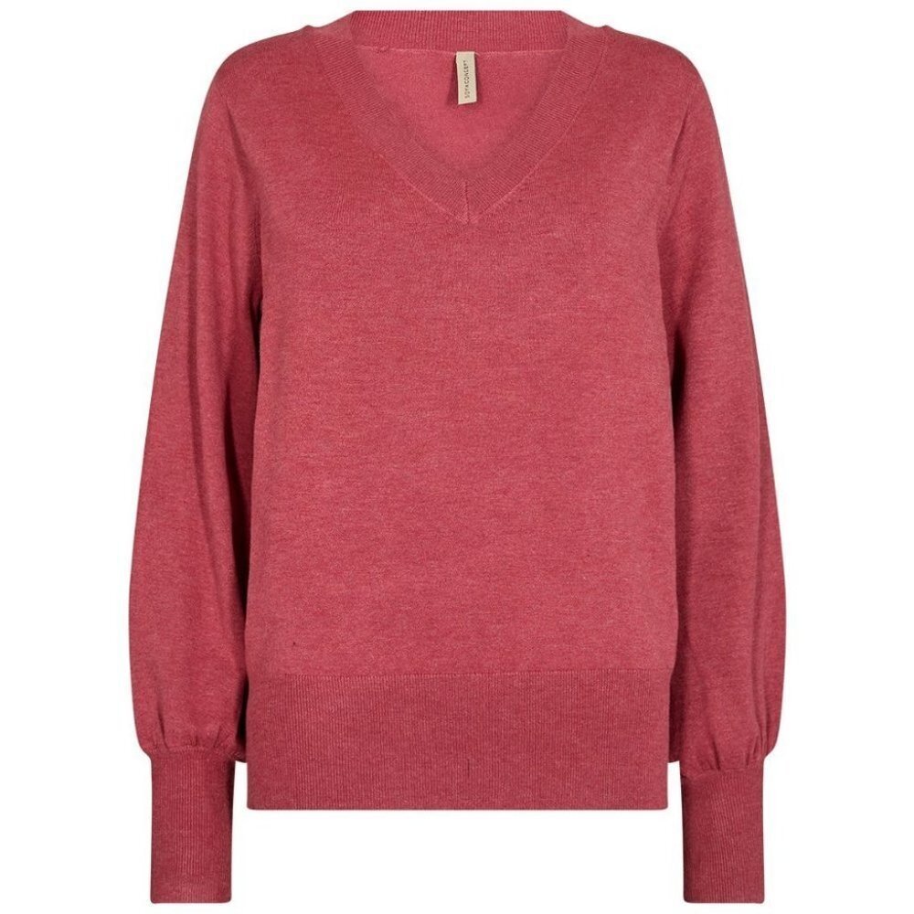 NWT SOYA CONCEPT DOLLIE 738 Berry Pullover V Neck Knit